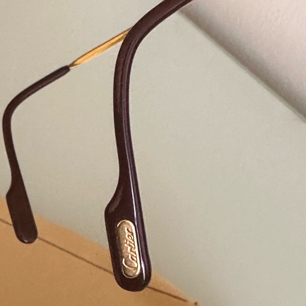 Vintage Cartier Oval Sunglasses 18k gold plated. - Picture 6 of 16